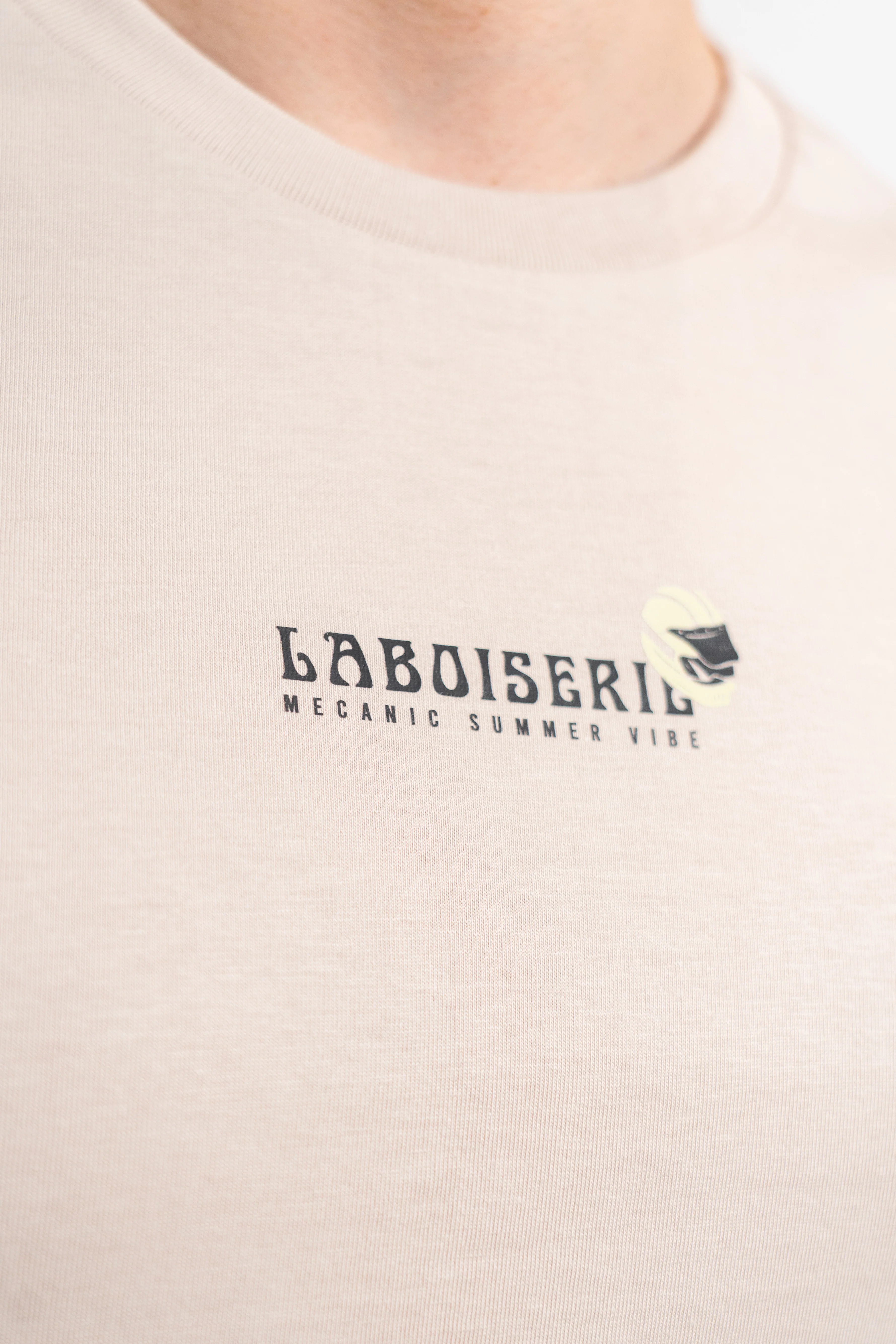 LE T-SHIRT BEIGE CLAIR LABOISERIE MECANIC - Image 2